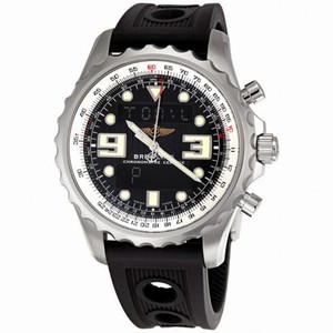 Breitling Chronospace Black Digital Analog Dial Men's Watch A7836534-BA26BKOR