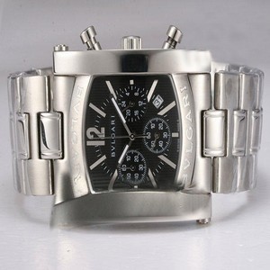 Bvlgari Assioma AA44C14SSDCH Mens 44mm Silver Stainless Steel Strap Watch
