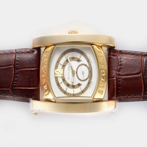 Bvlgari Assioma AAP48GLHR Brown Cow Leather Strap 48mm Mens Watch