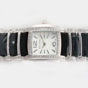 Bvlgari Assioma D AAW26WGD1GD1 Stainless Steel Case Diamond Bezel Womens Watch
