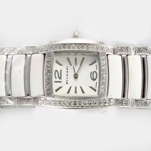 Bvlgari Assioma D AAW26WGD1GD1 Stainless Steel Case Rectangle White Dial Watch