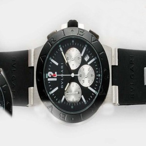 Bvlgari Diagono AC38TAVD/SLN Round Stainless Steel Case Watch