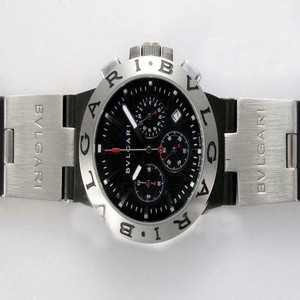 Bvlgari Diagono CH35BSLDAuto Automatic Round Black Dial Watch
