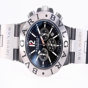 Bvlgari Diagono CH35BSLDAuto Black Dial Automatic Round Watch
