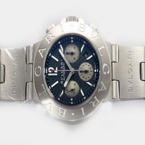 Bvlgari Diagono CH35BSLDAuto Round Automatic Black Dial Watch