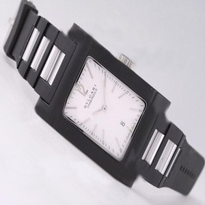 Bvlgari Rettangold RT45C6LSLD Quartz Rectangle White Dial Watch