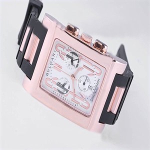 Bvlgari Rettangold RTC49BRSVD 49mm Mens Quartz Chronograph Watch