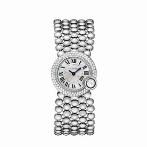 Cartier Ballon Blanc White Mother of Pearl Dial Ladies Watch WE902058