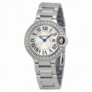 Cartier Ballon Bleu 18kt White Gold Ladies Watch WE9003Z3