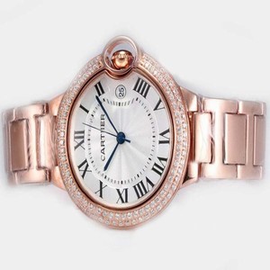 Cartier Ballon Bleu de Cartier WE9007Z3 Round Mens Stainless Steel Case Watch