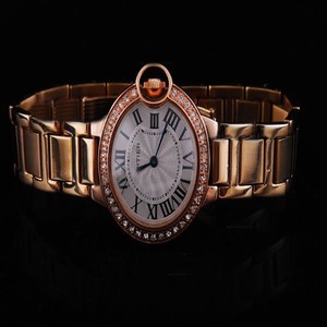 Cartier Ballon Bleu de Cartier WE902034 Stainless Steel Case Round White Dial Watch