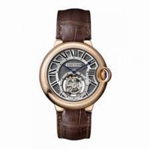 Cartier Ballon Bleu Flying Tourbillon Galvanized guilloche Dial Men's Watch W6920104