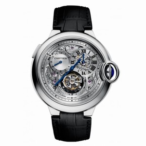 Cartier Ballon Bleu Flying Tourbillon Openwork Dial Men's Watch W6920081