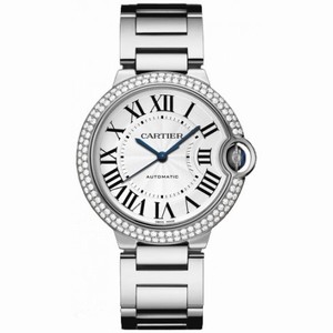 Cartier Ballon Bleu Medium 18k White Gold Watch WE9006Z3
