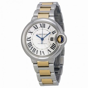 Cartier Ballon Bleu Silver Dial Steel and Yellow Gold Ladies Watch W6920099