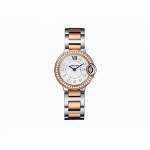Cartier Ballon Bleu Silver Dial Two-tone Stainless Steel Ladies Watch W3BB0009