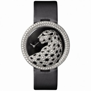 Cartier Bestiaire Panthere Divine Black Guilloch�� Dial Ladies Watch HPI00648