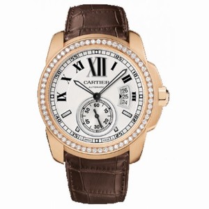 Cartier Calibre De Cartier Diamond Pink Gold Automatic Men's Watch WF100005