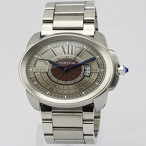 Cartier Calibre de Cartier w7100009 Round White Dial Stainless Steel Case Watch