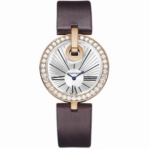 Cartier Captive de Cartier Silver Dial Satin Ladies Watch WG600011