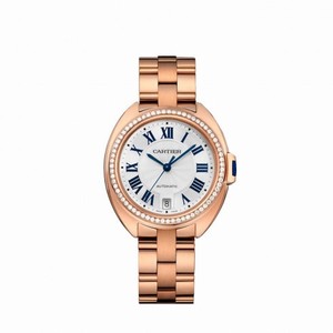 Cartier Cle Flinque Sunray Effect Dial Ladies Watch WJCL0006