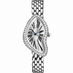 Cartier Crash Silvered Opaline Dial Ladies Watch WL420051