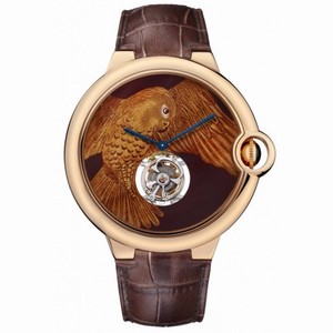 Cartier d'Art Mother of Pearl Falcon Motif Dial Men's Watch HPI00894