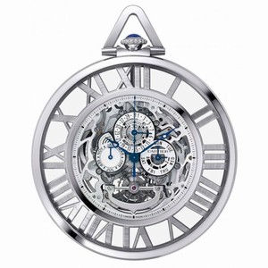 Cartier Grand Complication Chronograph Perpetual Calendar 18 kt White Gold Pocket Watch W1556213