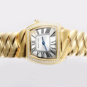 Cartier La Dona de Cartier WE601011 Stainless Steel Case Diamond Bezel White Dial Watch