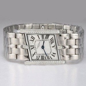 Cartier Lanieres WJ2003W3 20x32mm Womens Silver Stainless Steel Strap Watch
