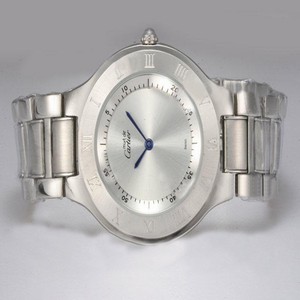Cartier Ligne 21 de Cartier W10109T2 36mm White Dial Quartz Chronograph Watch