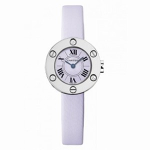 Cartier Love Lilac Satin Strap Ladies Watch WE801231