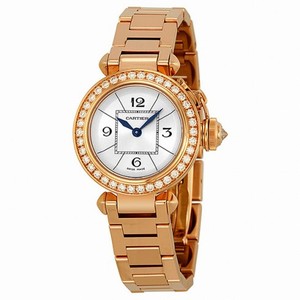 Cartier Miss Pasha Diamond Paved 18k Rose Gold Ladies Watch WJ124013