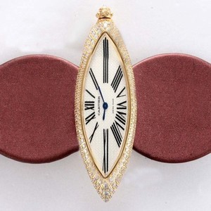 Cartier Montre WJ303050 White Dial 40x15mm 18K Gold Case Watch