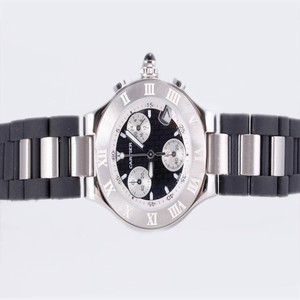 Cartier Pasha de Cartier CT21618-B Quartz Chronograph 30mm Black Dial Watch