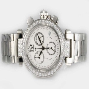 Cartier Pasha de Cartier HPI00333 White Dial Round Quartz Chronograph Watch