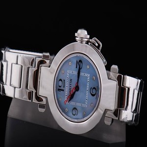 Cartier Pasha de Cartier W31075M7 Blue Dial Stainless Steel Case 35mm Watch