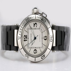 Cartier Pasha de Cartier W31077U2 Mens Round Stainless Steel Case Watch