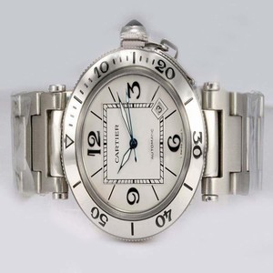 Cartier Pasha de Cartier w31080M7 Automatic Stainless Steel Bezel Womens Watch