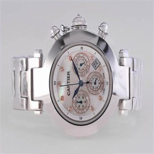 Cartier Pasha de Cartier W31089M7 Stainless Steel Case Mens Round Watch