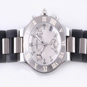 Cartier Pasha de Cartier W3109255 Round Stainless Steel Case Watch