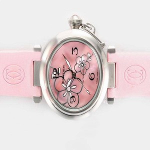 Cartier Pasha de Cartier W3109599 Womens 36mm Pink Cow Leather Strap Watch