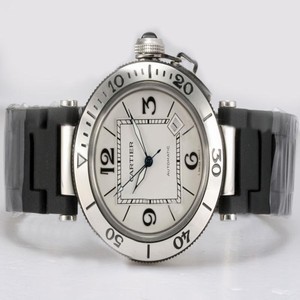 Cartier Pasha de Cartier W3140003 White Dial Automatic Round Watch