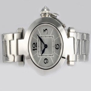 Cartier Pasha de Cartier W3140007 Mens Round Stainless Steel Case Watch