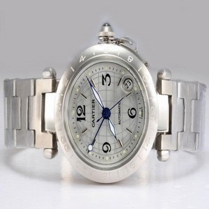 Cartier Pasha de Cartier W3140007 Mens Stainless Steel Bezel Watch