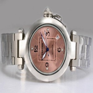 Cartier Pasha de Cartier W3140008 Stainless Steel Case Brown Dial Round Watch