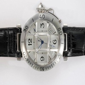 Cartier Pasha de Cartier W513925 Stainless Steel Bezel White Dial Automatic Watch