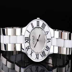 Cartier Pasha de Cartier WJ124020 Round Stainless Steel Case White Dial Watch