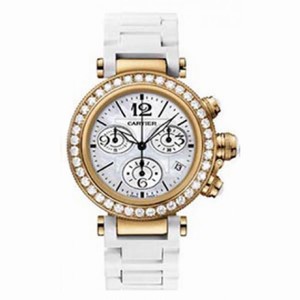 Cartier Pasha Seatimer 18kt Pink Gold Chronograph Ladies Watch WJ130004