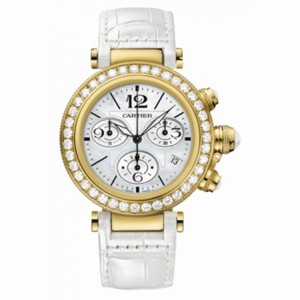 Cartier Pasha Seatimer Mother of Pearl Chronograph Ladies Watch WJ130009